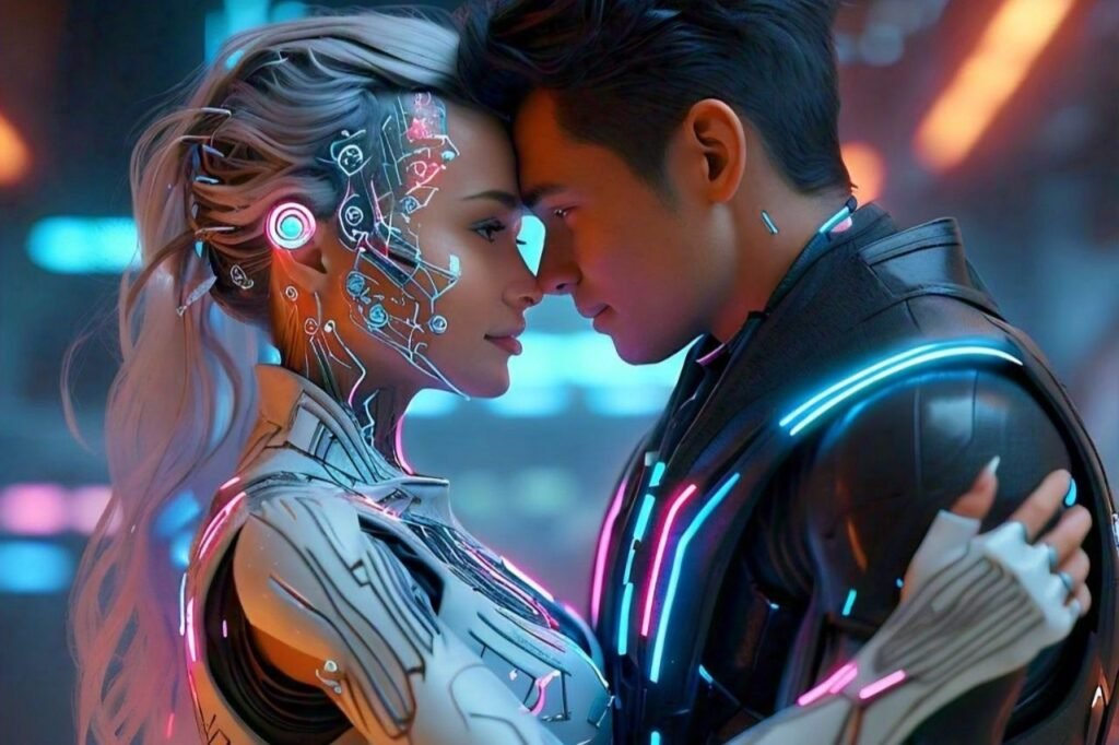 Romantic AI couple